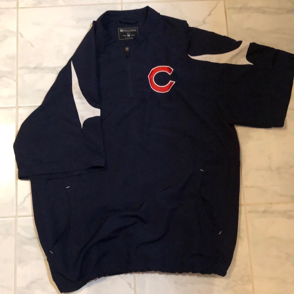 Holloway Cubs Men’s golf pullover short sleeve windbreaker / shirt. EUC!